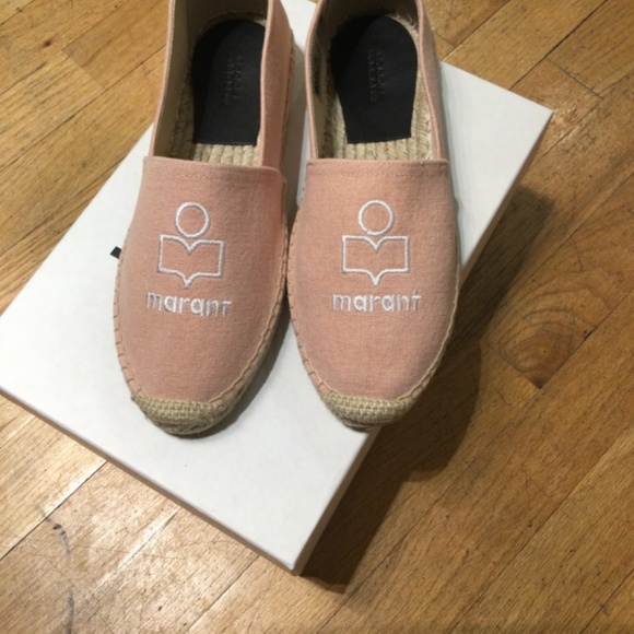 Isabel Marant Logo Espadrilles (pink) - Picture 2 of 4